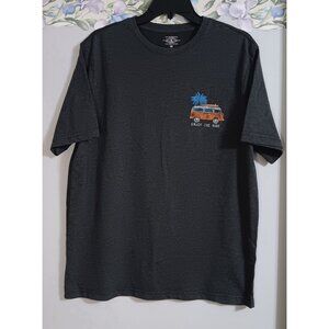 G.H. Bass Medium Grey Volkswagen Bus Enjoy The Ride Travel Casual Outdoor Top